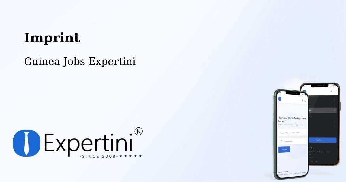 Imprint – Kankan Prefecture - Guinea Jobs Expertini